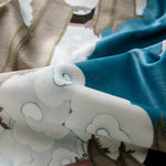 Housse de Coussin Velours Bleue Vol de Jour - Vignette | Gellone