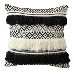 Housse de Coussin Blanc et Noir Noir Bohème - Vignette | Gellone