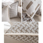 Housse de Coussin Beige Blanc Taupe Brickell - Vignette | Gellone