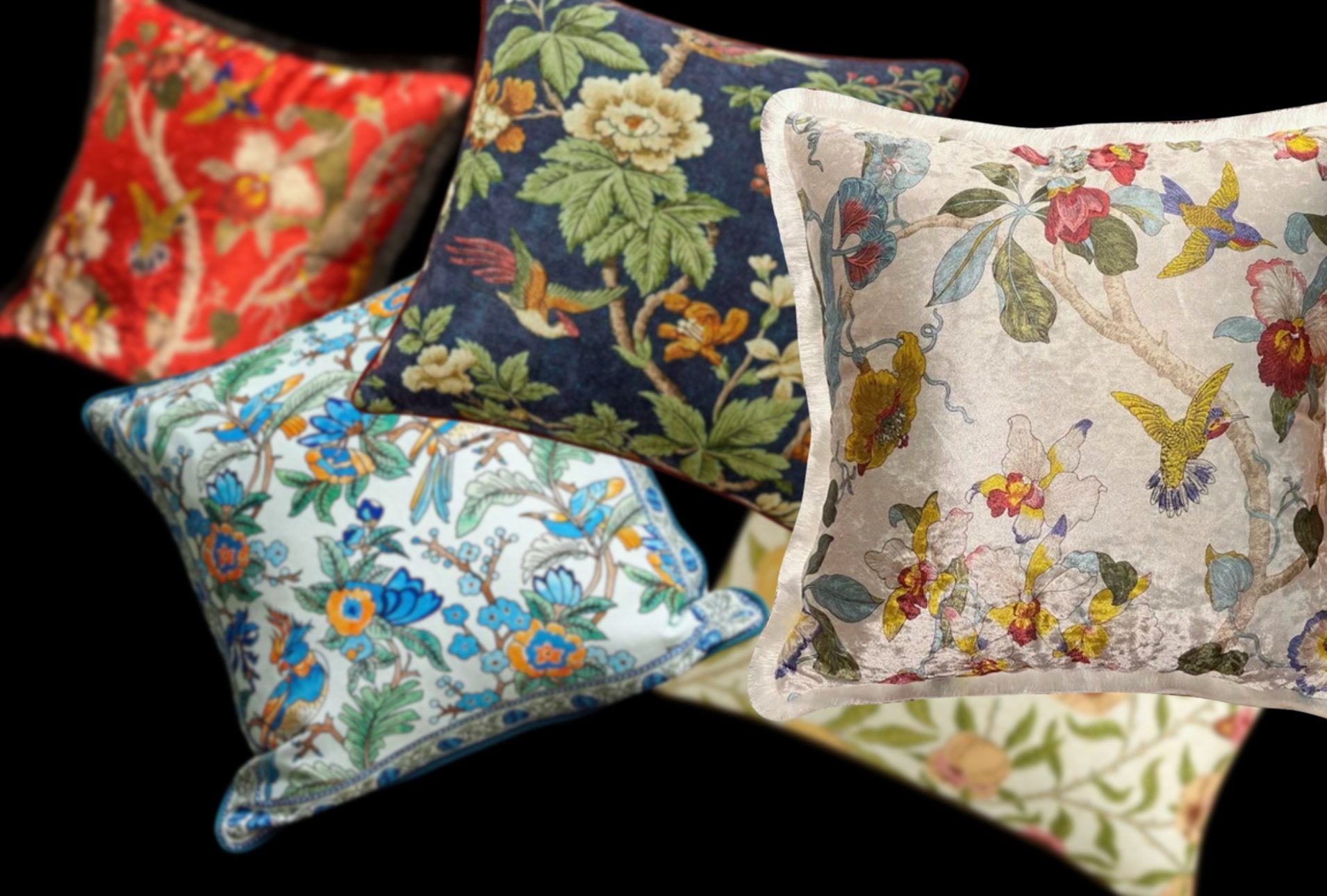 Housse de Coussin Fleuri | Le Jardin d'Henri