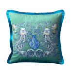 Housse de Coussin Vert d'Eau Menthe   Les Gardiens Azurés - Vignette | Gellone