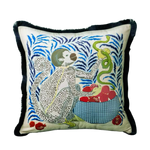 Housse de Coussin Blanc avec Dessin   Le charmeur de serpent - Vignette | Gellone