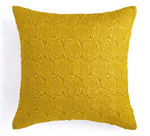 Housse de Coussin Jaune Moutarde Fleurs   Auriel - Vignette | Gellone