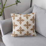 Housse de Coussin Blanc et Lin   Croix de Lin - Vignette | Gellone