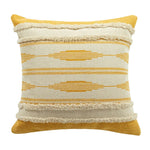 Housse de Coussin Tissu Ethnique Chic en Jaune   Puglia - Vignette | Gellone