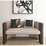 Housse de Coussin Noir et Blanc Art Deco   Carré Noir sur Carré Blanc - Vignette | Gellone