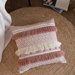 Housse de Coussin Rose Blanc   Rose Bohème - Vignette | Gellone