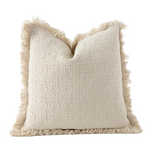 Housse de Coussin Lin Blanc Cassé   Coton d'Ivoire - Vignette | Gellone