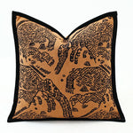 Housse de Coussin Orange et Noir   La Montagne et le Tigre - Vignette | Gellone