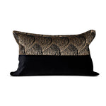 Housse de Coussin 45x45 Geometrique Noir et Or   Ecailles d'Or - Vignette | Gellone