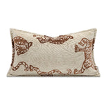 Housse de Coussin Beige et Rouge   Tigre Ecarlate - Vignette | Gellone