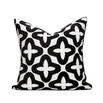 Housses de Coussins Noir et Blanc   Quadrilobe - Vignette | Gellone