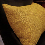 Housse de Coussin Jaune Moutarde Fleurs   Auriel - Vignette | Gellone