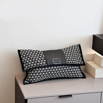 Housse de Coussin Rectangulaire Noir et Blanc   Elsie - Vignette | Gellone