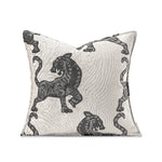 Housse de Coussin Gris Chiné   Tigre Ombragé - Vignette | Gellone