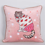 Housse de Coussin Chat Rose   Le Chat Étoilé - Vignette | Gellone