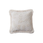 Housse de Coussin Blanc Brodé 45x45   Fleur d'Ivoire - Vignette | Gellone